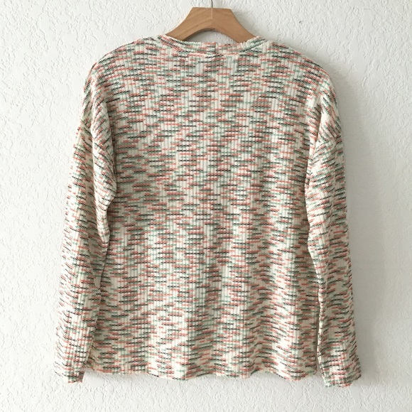 CODE X MODE V-neck Long Sleeve Space Dye Sweater NWT - Picture 6 of 8